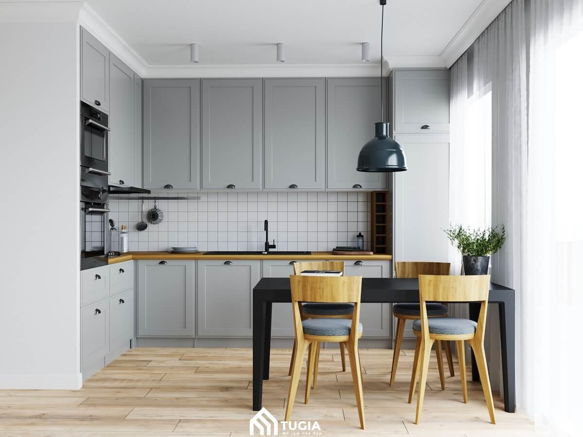 Ưu tiên ánh sáng tự nhiên khi decor nhà bếp giúp không gian được thoáng đãng hơn
