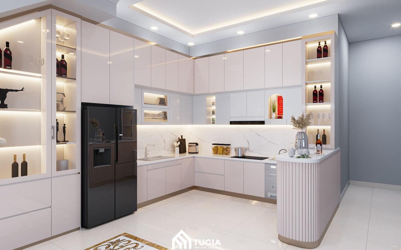 Chú ý lựa chọn kiểu dáng tủ bếp phù hợp khi trang trí phòng bếp theo mục đích sử dụng
