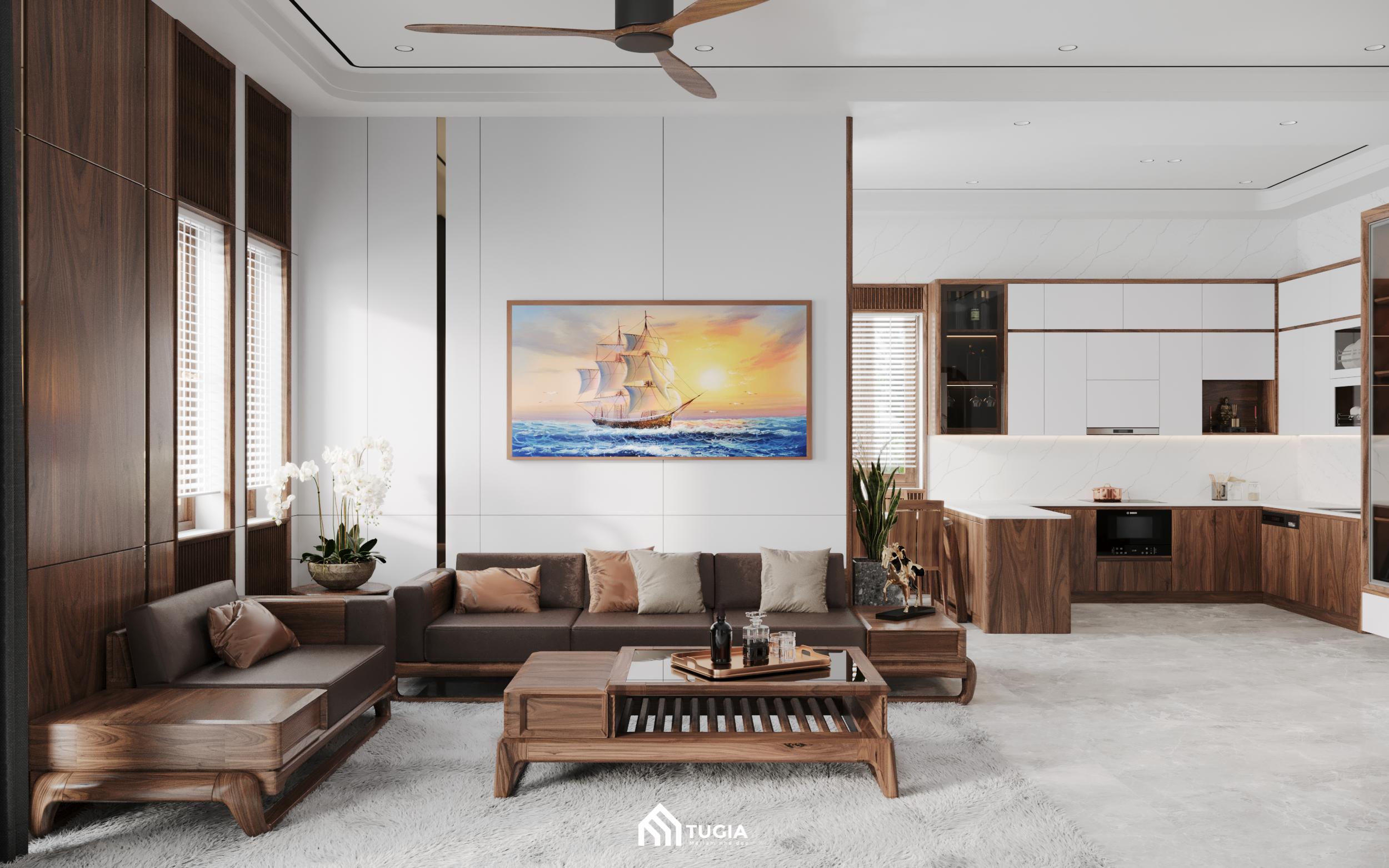 Mẫu dự án thiết kế nội thất nhà cấp 4 cho anh Quang tại Nghệ An