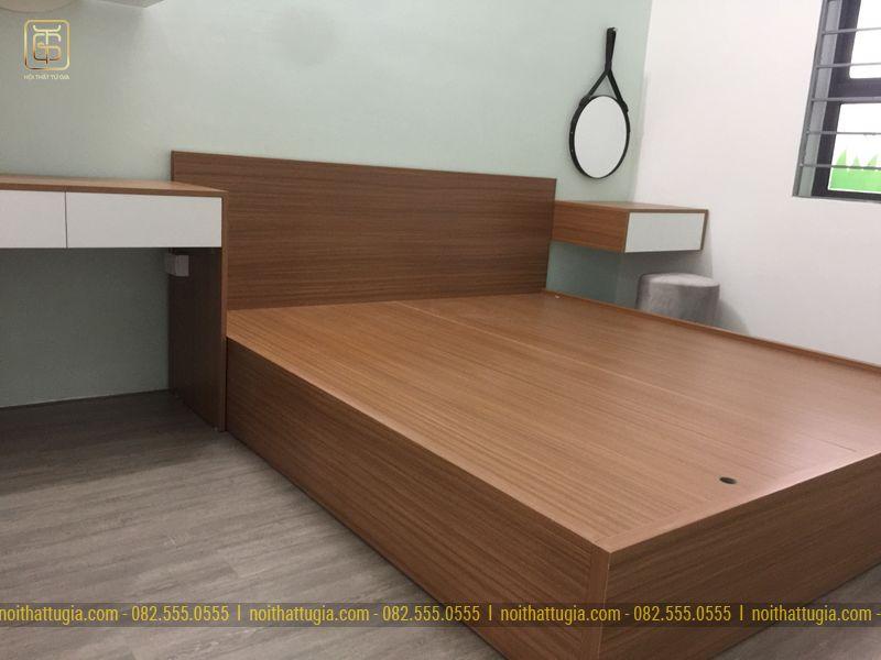 Giường ngủ có ngăn để đồ tiện lợi cho gia chủ
