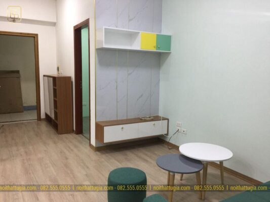 Hoàn thiện nội thất chung cư CT8A Đại Thanh – 46m2 – Chị Hằng