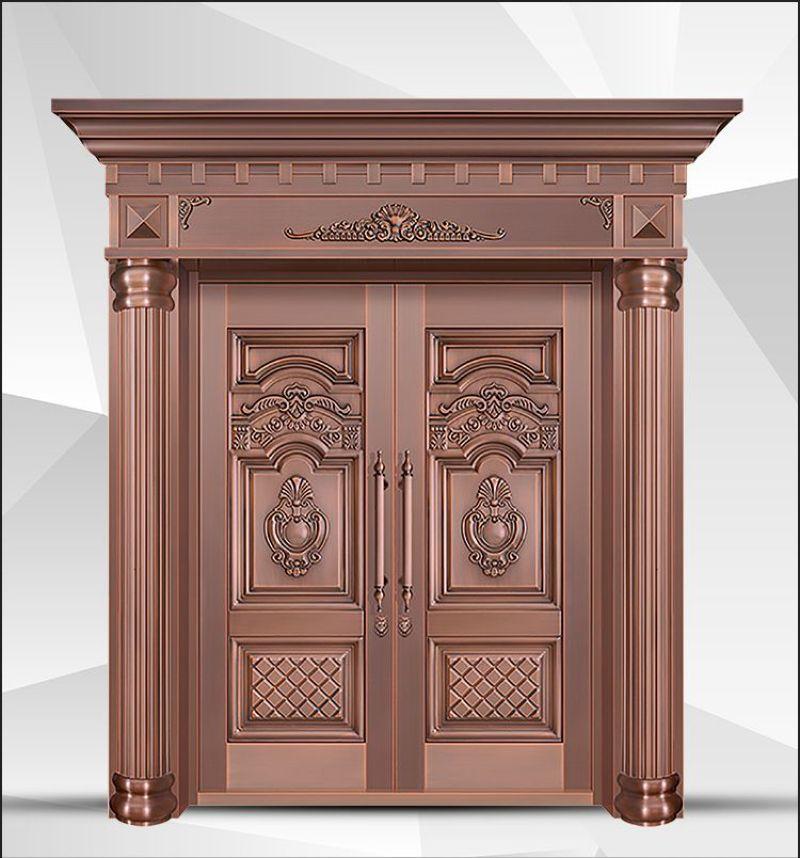 Cửa gỗ tự nhiên 2 cánh đối xứng
