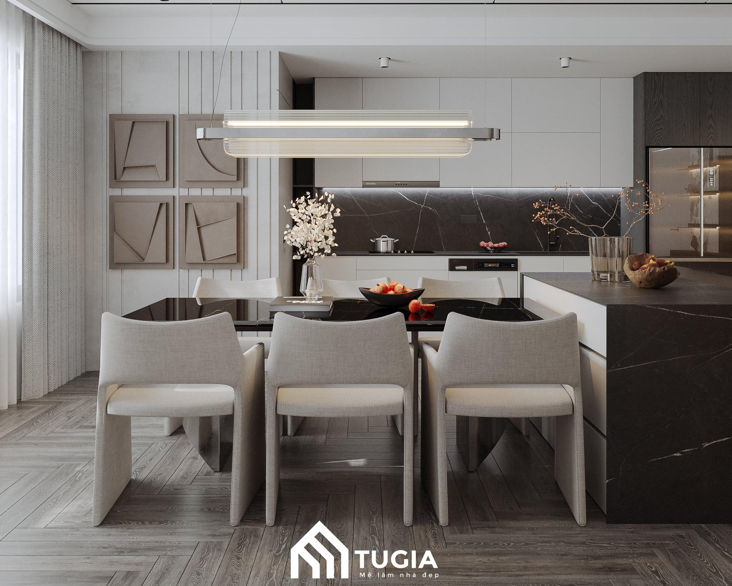 Quy luật nhịp điệu chuỗi đối tượng là cách sử dụng một loại nội thất nhưng sẽ có nhiều kích thước khác nhau