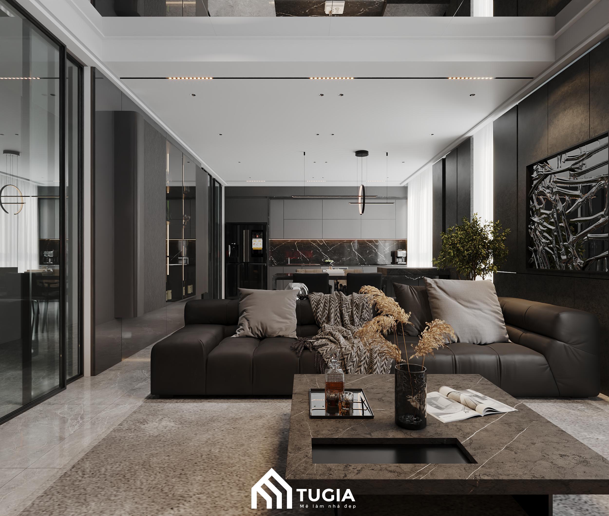 Tầng 5 là không gian cho gia đình Anh Dương với phong cách Luxury đẳng cấp