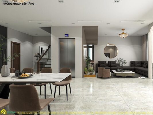 Nội thất nhà phố tại Quảng Ninh – 250m2 – 4 PN – Chị Vân Anh