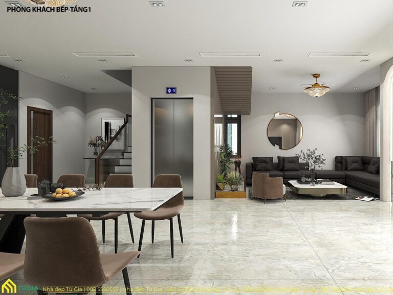 Nội thất nhà phố tại Quảng Ninh – 250m2 – 4 PN – Chị Vân Anh