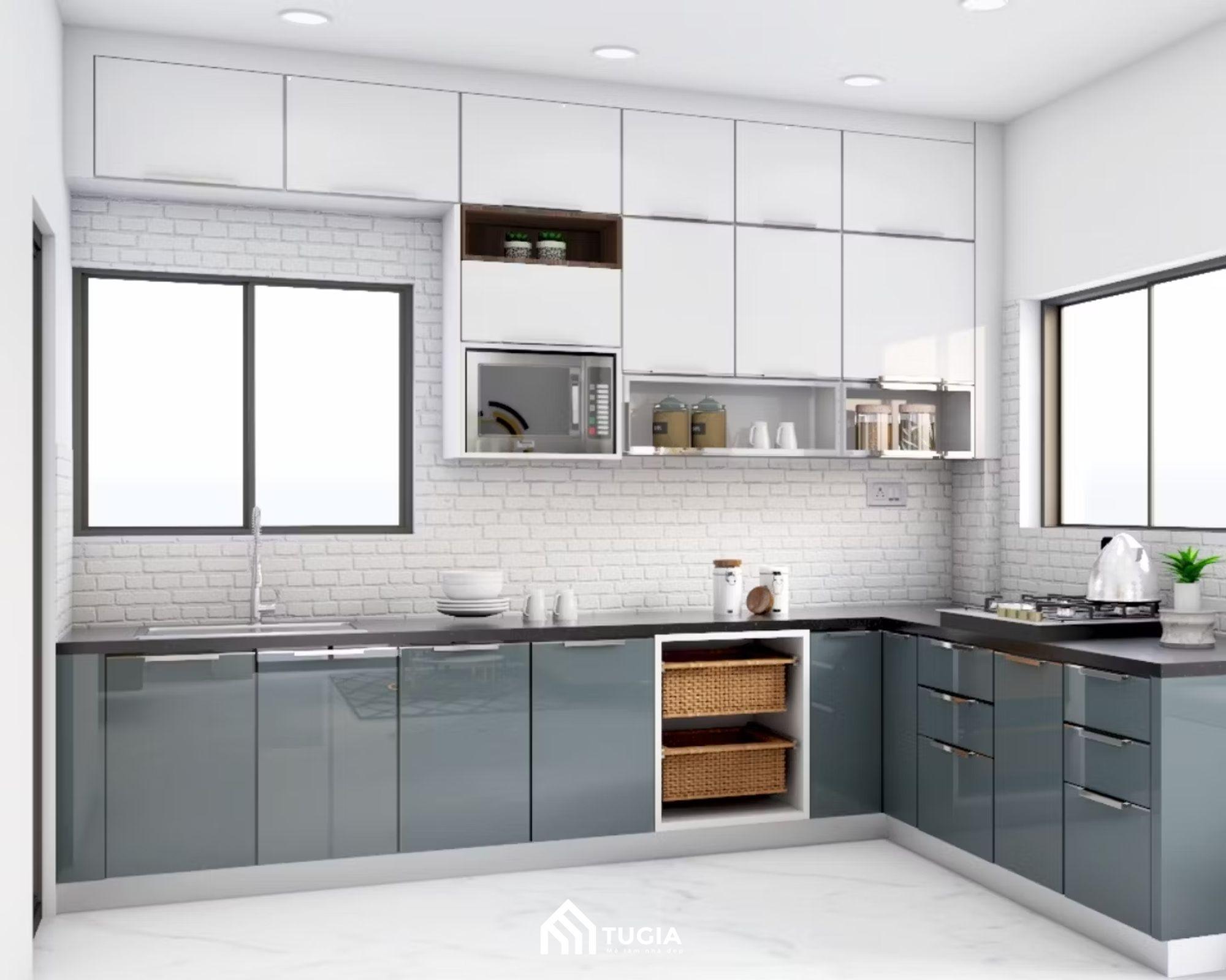 Cân nhắc sử dụng các món đồ nội thất phù hợp với phòng bếp nhà ống 5m