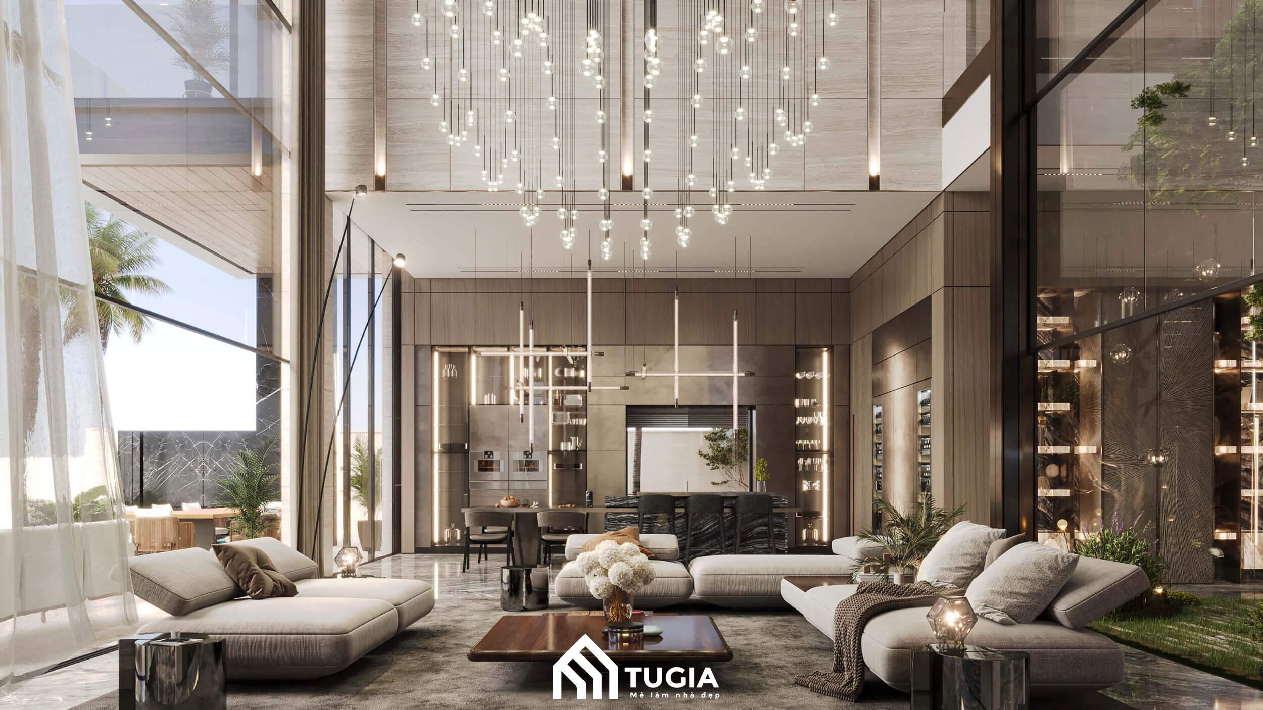 Lựa chọn đơn vị thiết kế nội thất phòng khách biệt thự chuyên nghiệp và uy tín