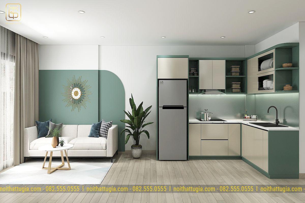 Màu sắc của rèm cửa cần được lựa chọn tinh tế khéo léo để tương ứng với gam màu của phòng khách
