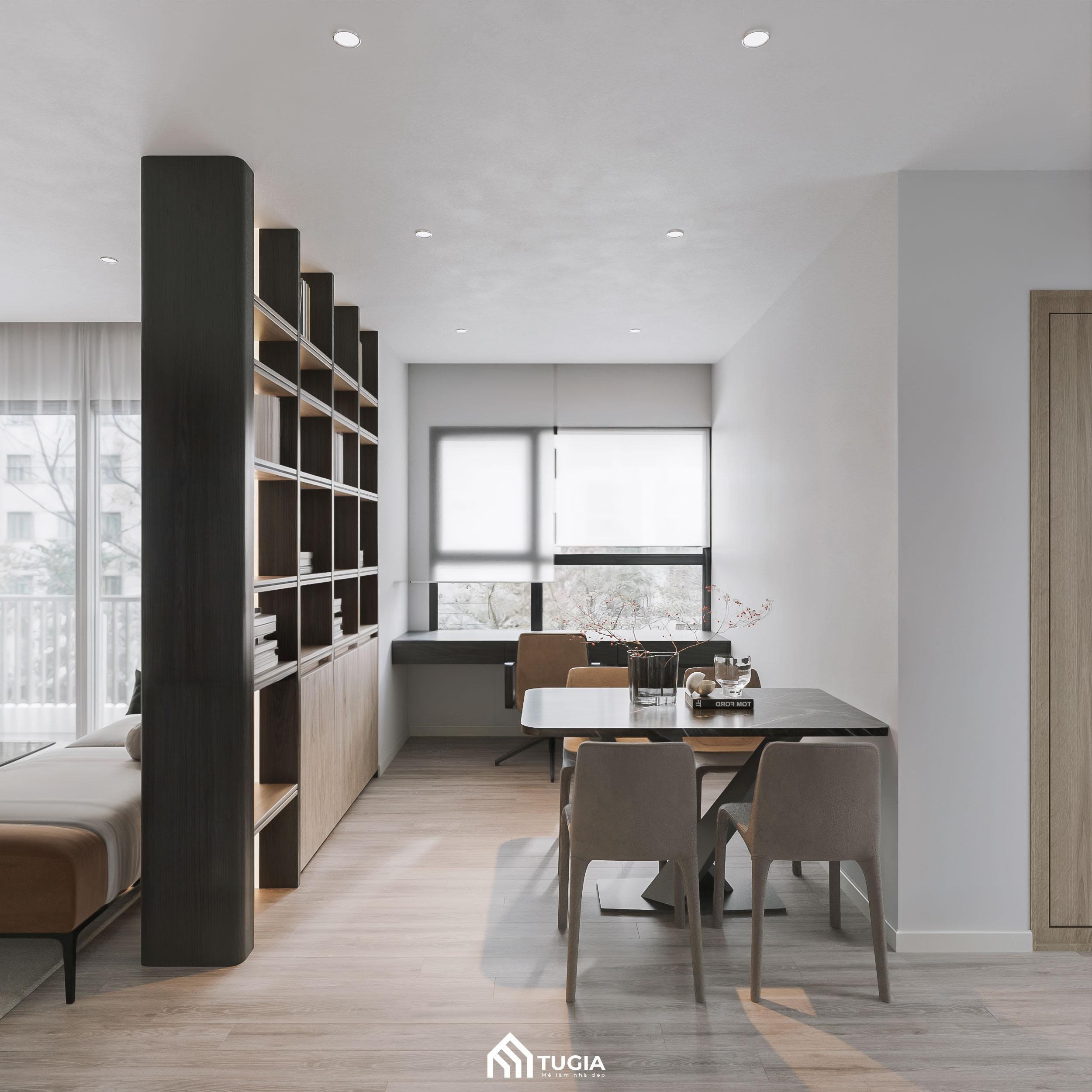 Sử dụng vách ngăn mang tính thẩm mỹ hơn nhiều so với tường bê tông