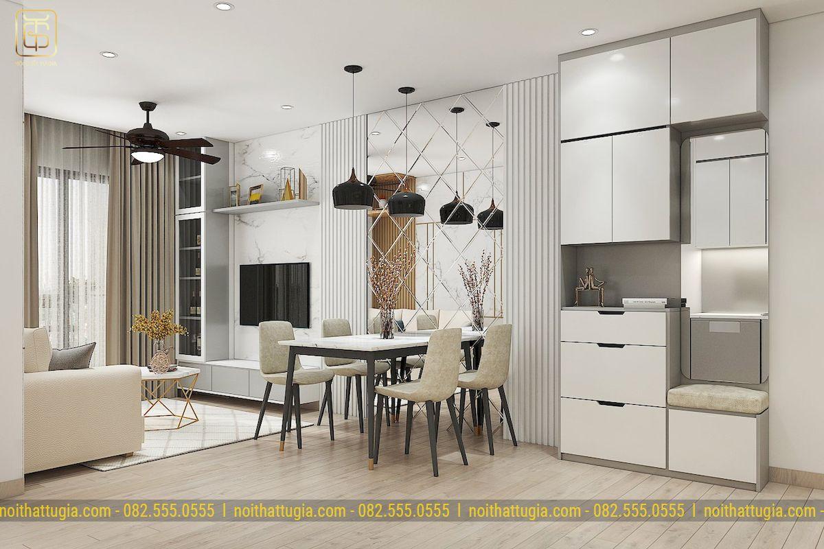 Sử dụng đèn trang trí vừa chiếu sáng vừa làm điểm nhấn cho toàn bộ không gian
