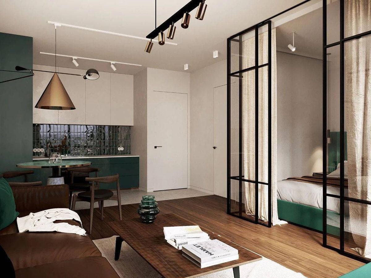 Nên phối màu sắc một cách hài hoà khi thiết kế phòng khách chung cư 60m2