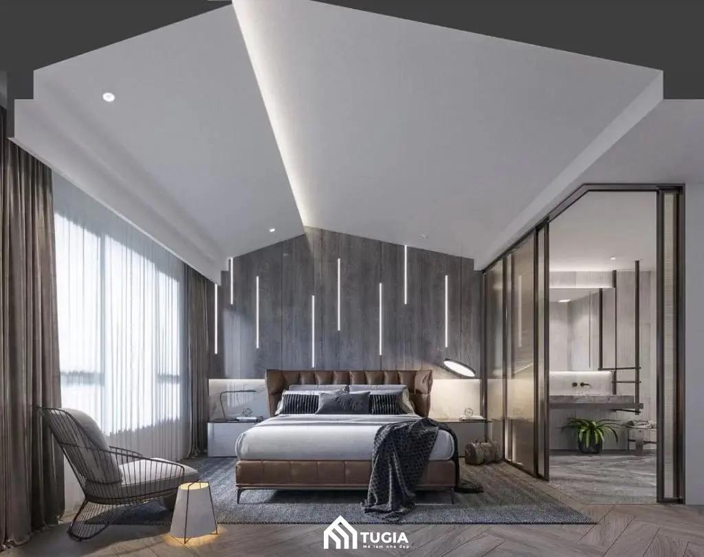 Mẫu thiết kế phòng ngủ chung cư có toilet riêng tạo sự riêng tư tuyệt đối