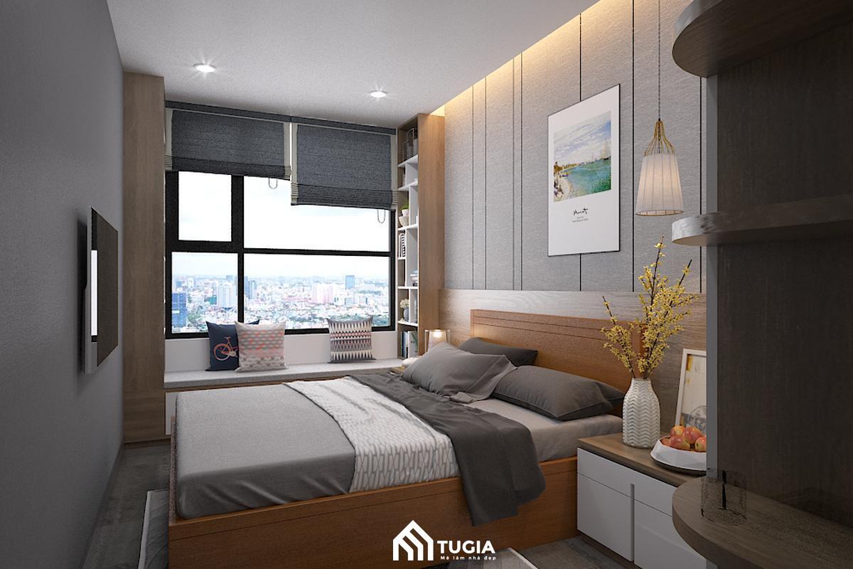 Mẫu thiết kế phòng ngủ chung cư 15m2 tối giản, gọn gàng tối ưu không gian luôn là lựa chọn tối ưu nhất