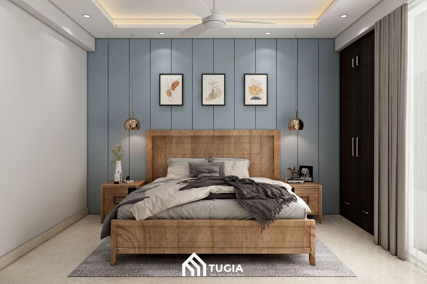 Với phong cách tối giản sẽ chỉ giữ lại những đồ nội thất thực sự cần thiết như giường ngủ, bàn trang điểm, tủ quần áo,..
