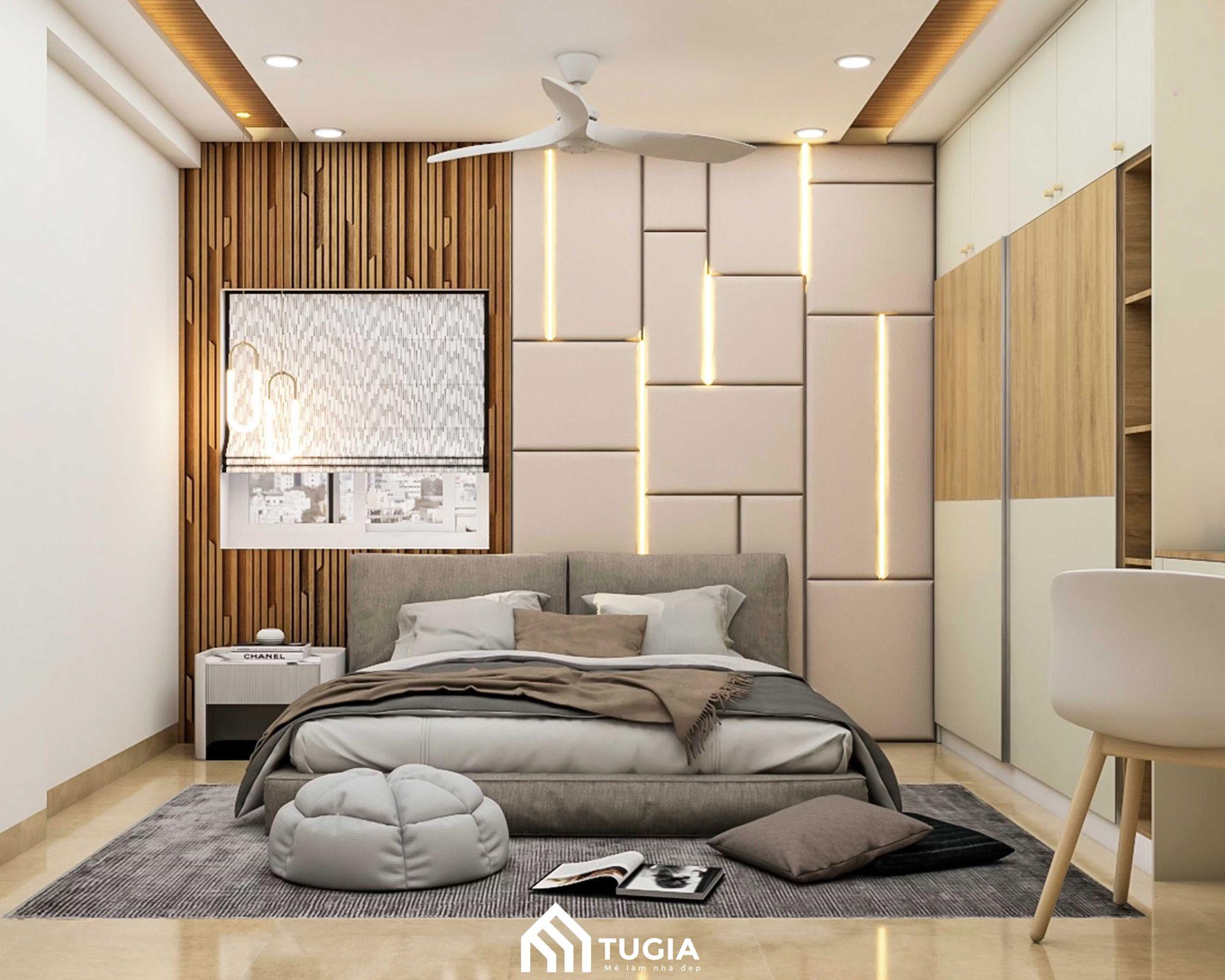 Phòng ngủ tone màu sáng sẽ giúp không gian trở nên rộng rãi hơn
