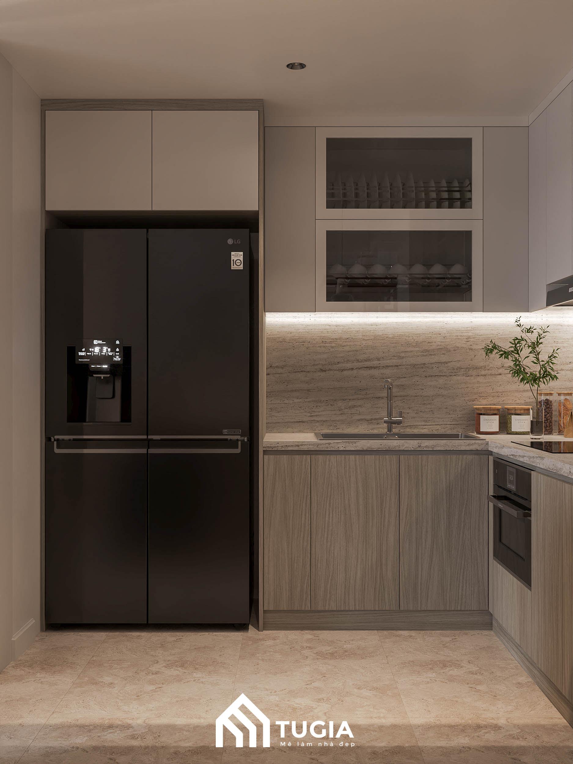 Thiết kế tủ lạnh âm tủ vừa tiện lợi vừa mang giá trị thẩm mỹ cao