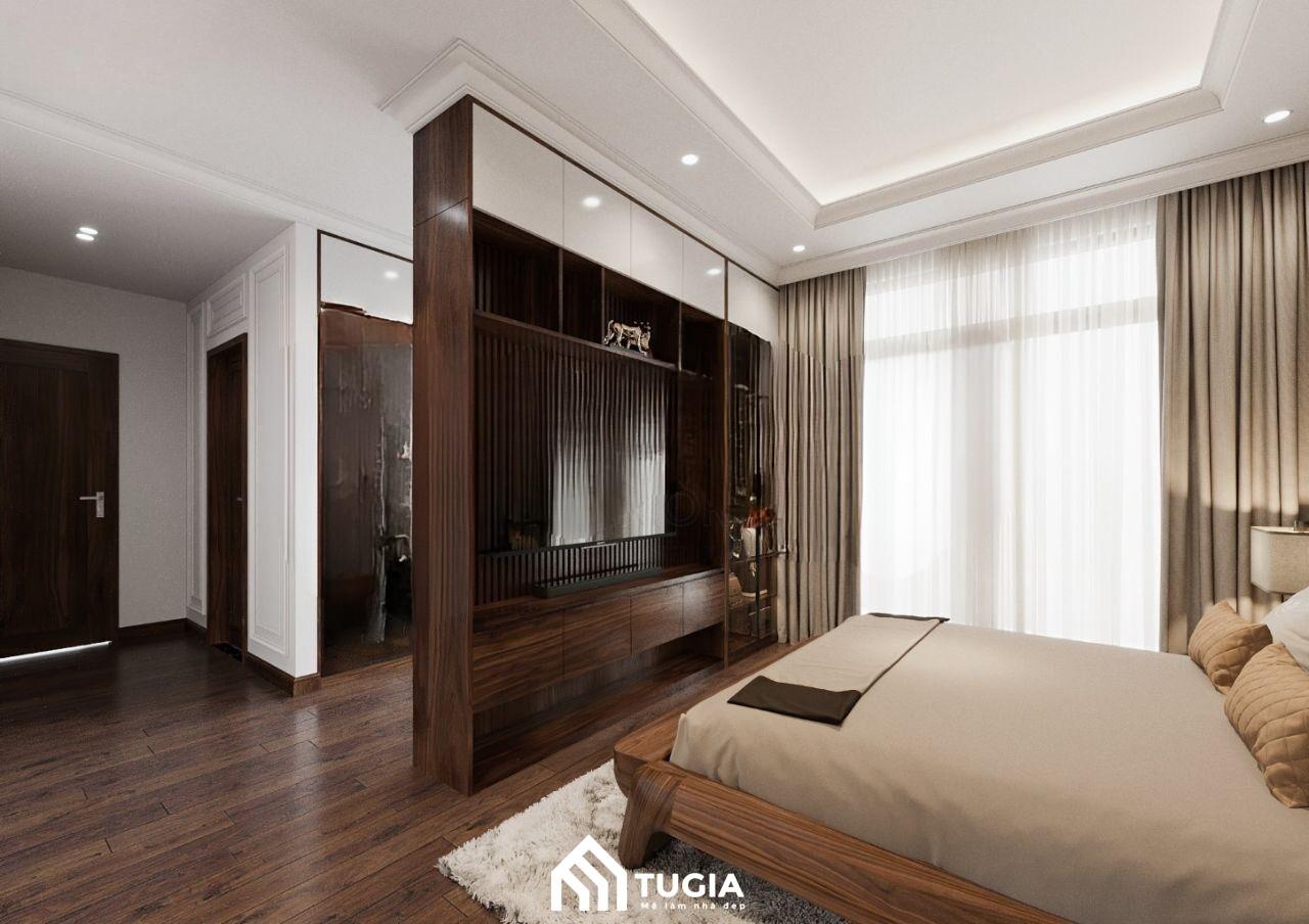 Không gian biệt thự bằng gỗ tự nhiên kết hợp ánh sáng tự nhiên, tạo sự gần gũi và hài hòa