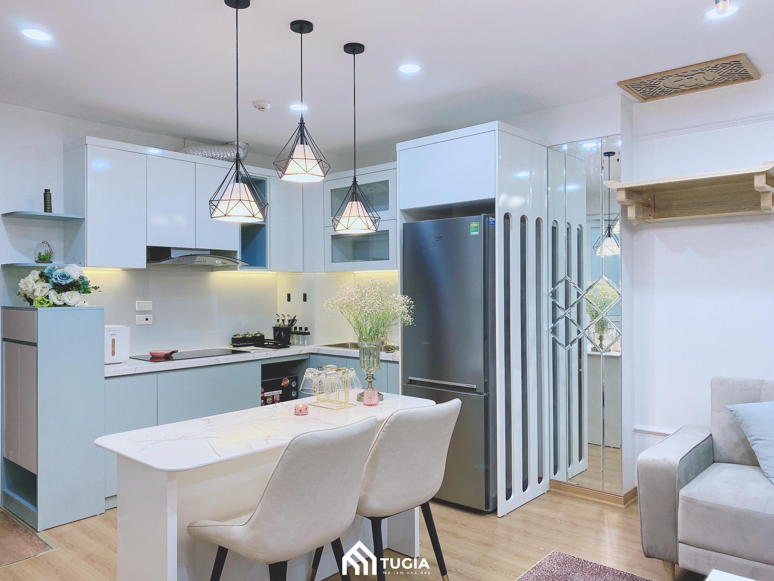 Nội thất hiện đại với liệu chủ yếu được làm từ gỗ công nghiệp MDF cao cấp