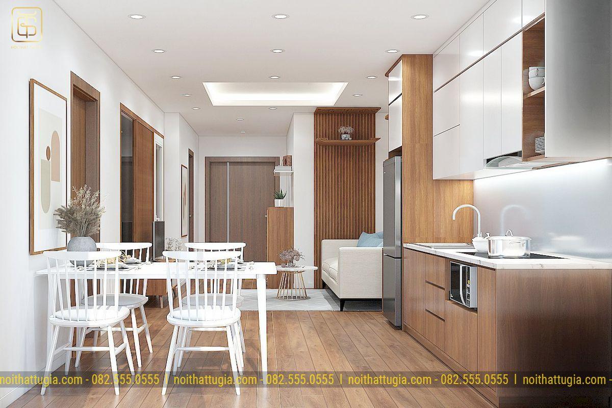 Lựa chọn cách bố trí phòng bếp phù hợp với tổng thể căn hộ chung cư
