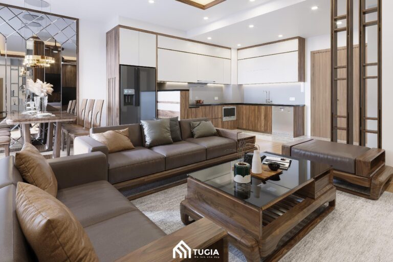 Thiết kế thi công căn hộ C6 Trần Hữu Dực – 140m2 – Anh Hưng
