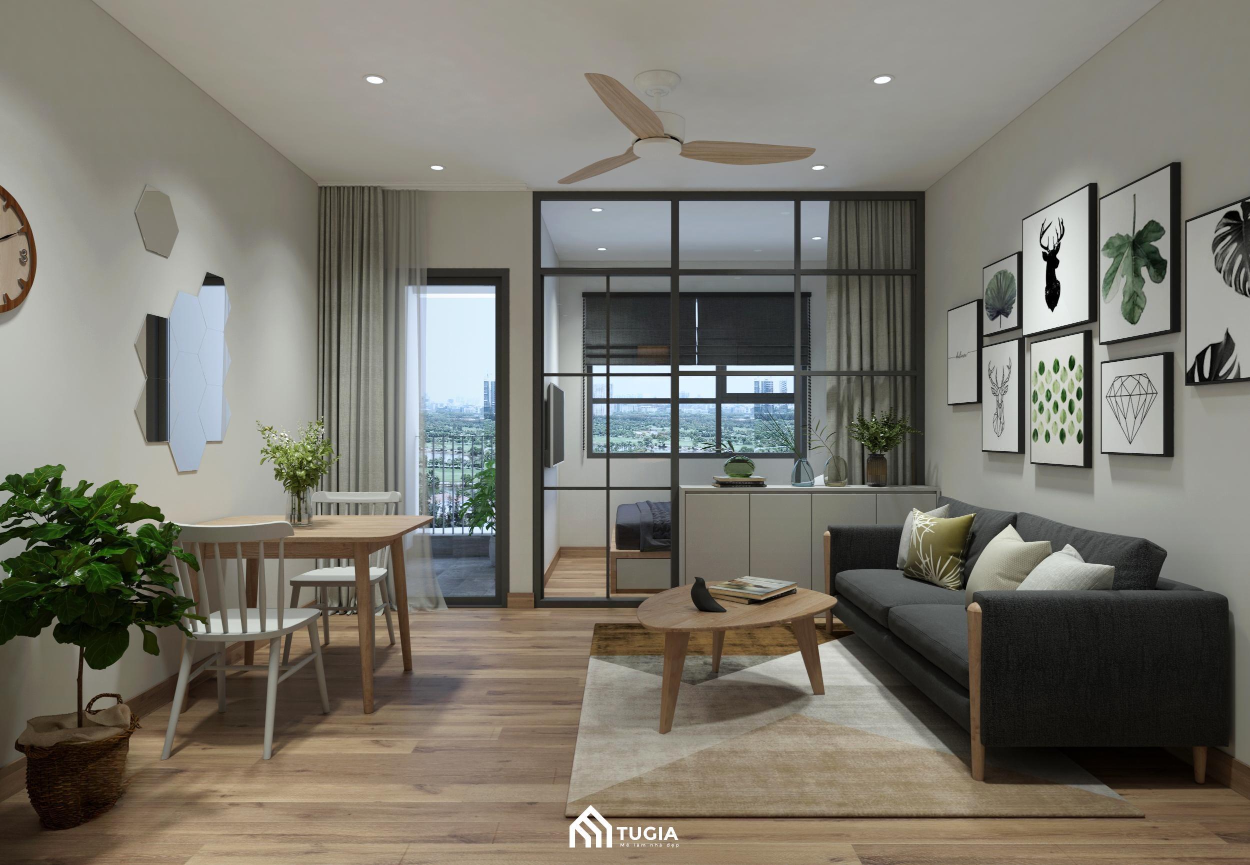 Dự án thiết kế căn hộ studio 30m2 của anh Huy do Nội thất Tứ Gia thực hiện