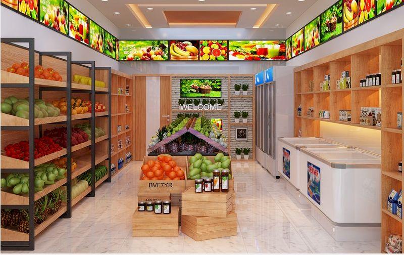 Mẫu thiết kế nội thất shop trái cây đẹp