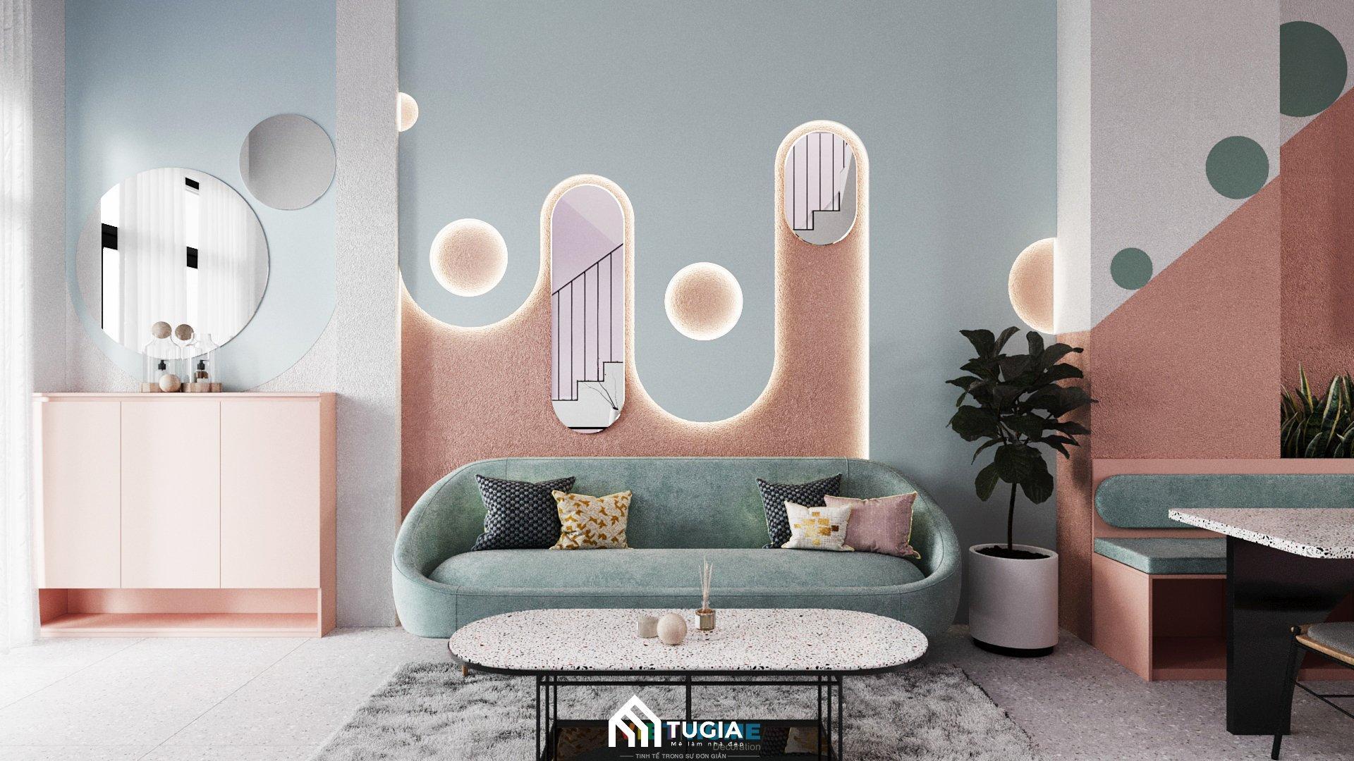 Các khoảng màu độc đáo trong không gian Color Block