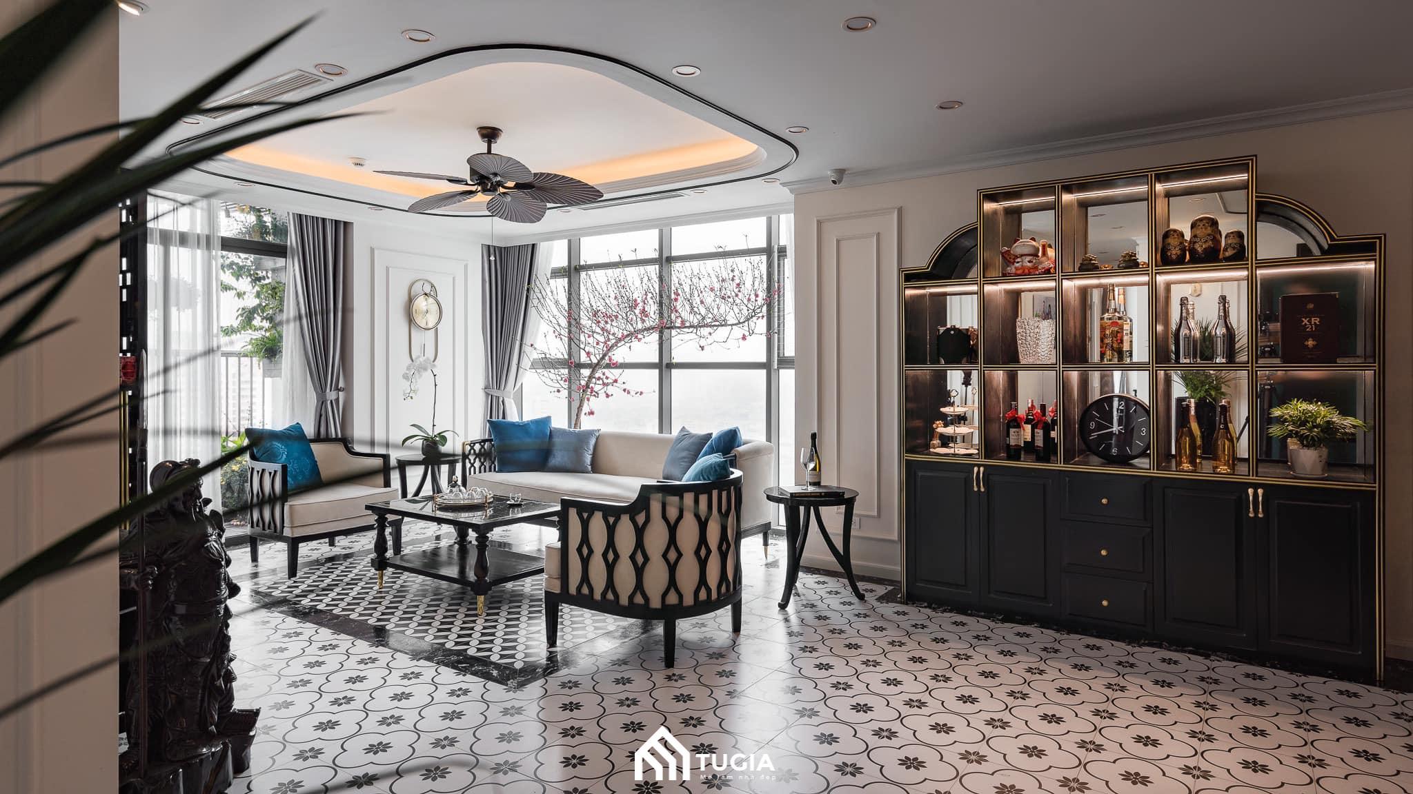 Thiết kế chung cư phong cách Indochine cần đầu tư chi phí lớn để đạt tính thẩm mỹ tối đa