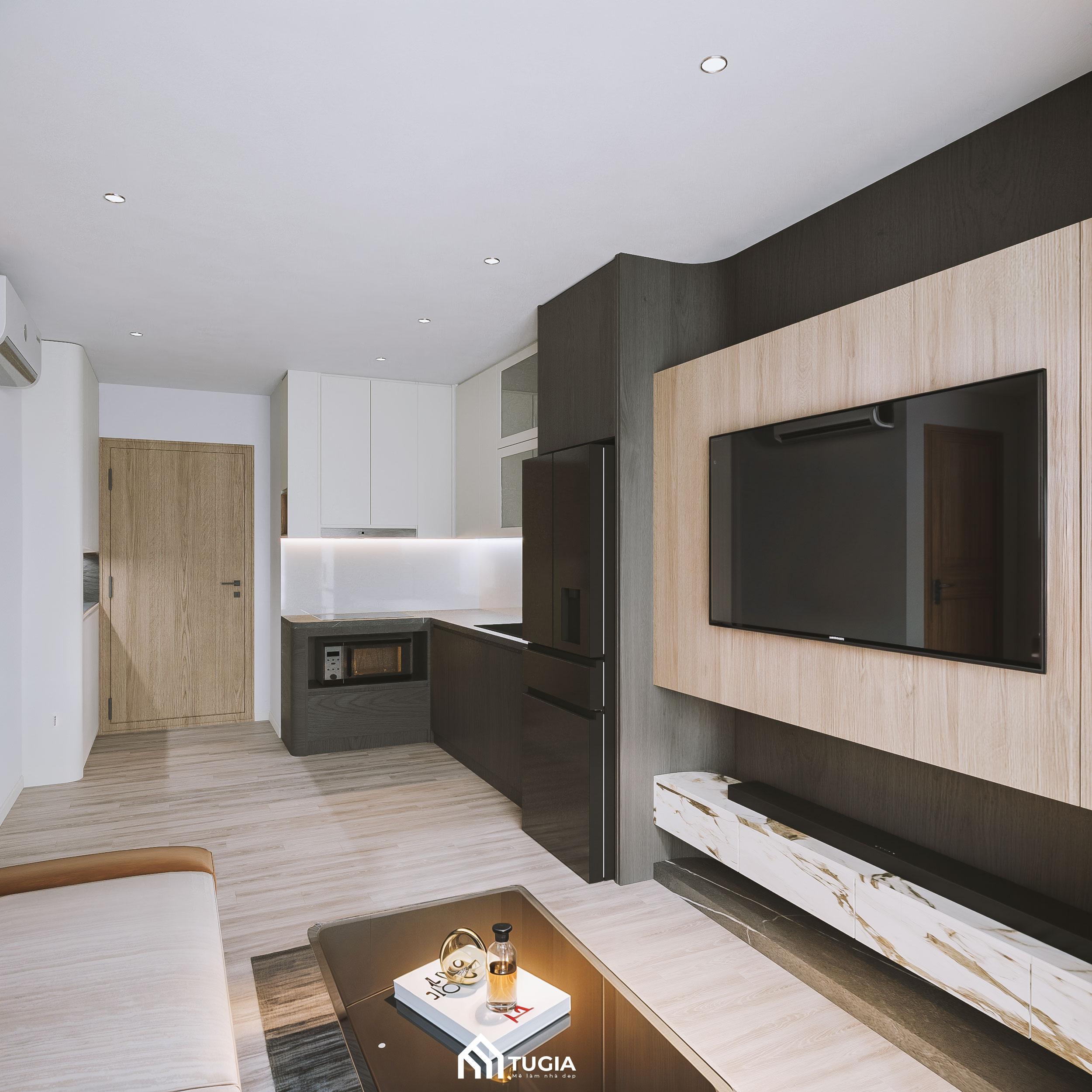Căn hộ 100m2 có diện tích vừa đủ để làm 3 phòng ngủ, tuy nhiên có thể chuyển đổi 1 phòng ngủ thành không không gian phòng khách