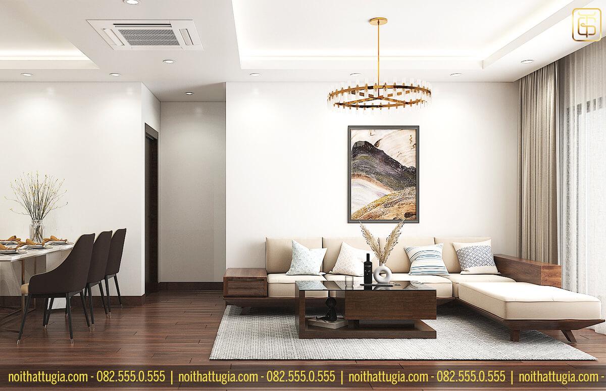 Thiết kế nội thất chung cư 100m2 cần tạo được điểm nhấn cho toàn bộ không gian