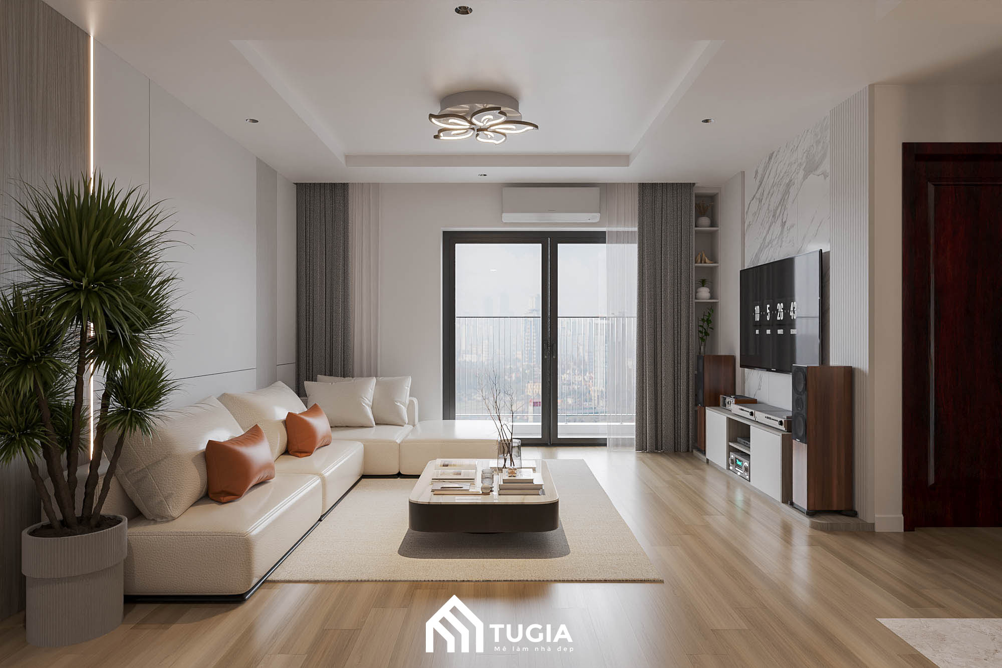 Thiết kế nội thất chung cư 2 phòng ngủ