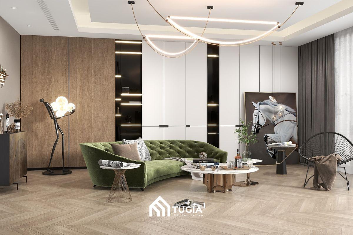 Mẫu thiết kế nội thất chung cư 3 phòng ngủ 100m2 mang đậm tính nghệ thuật, cá tính với cách bố trí nội thất độc đáo
