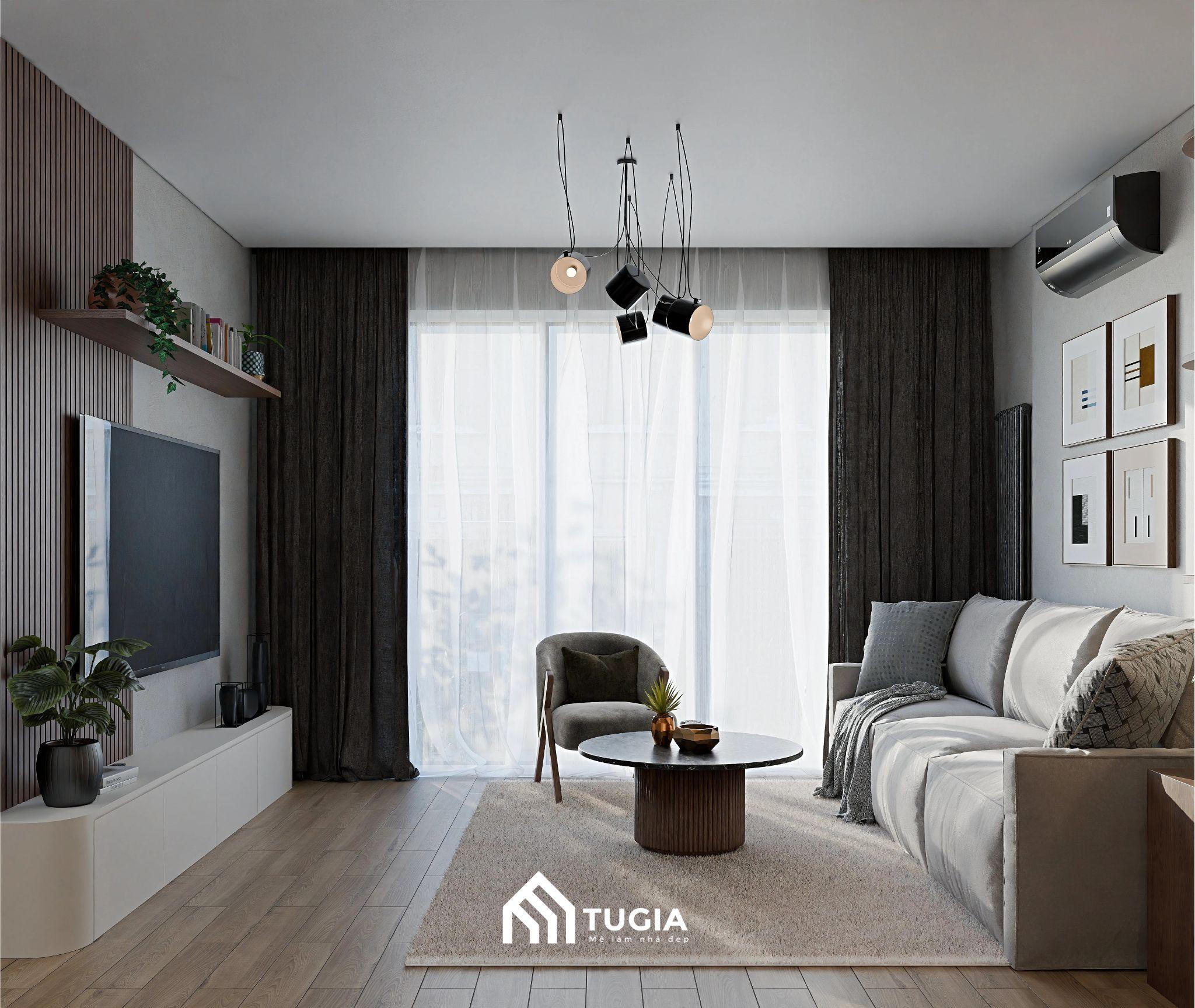 Thiết kế thông minh tận dụng ánh sáng tự nhiên từ cửa sổ với hệ rèm 2 lớp cao kịch trần