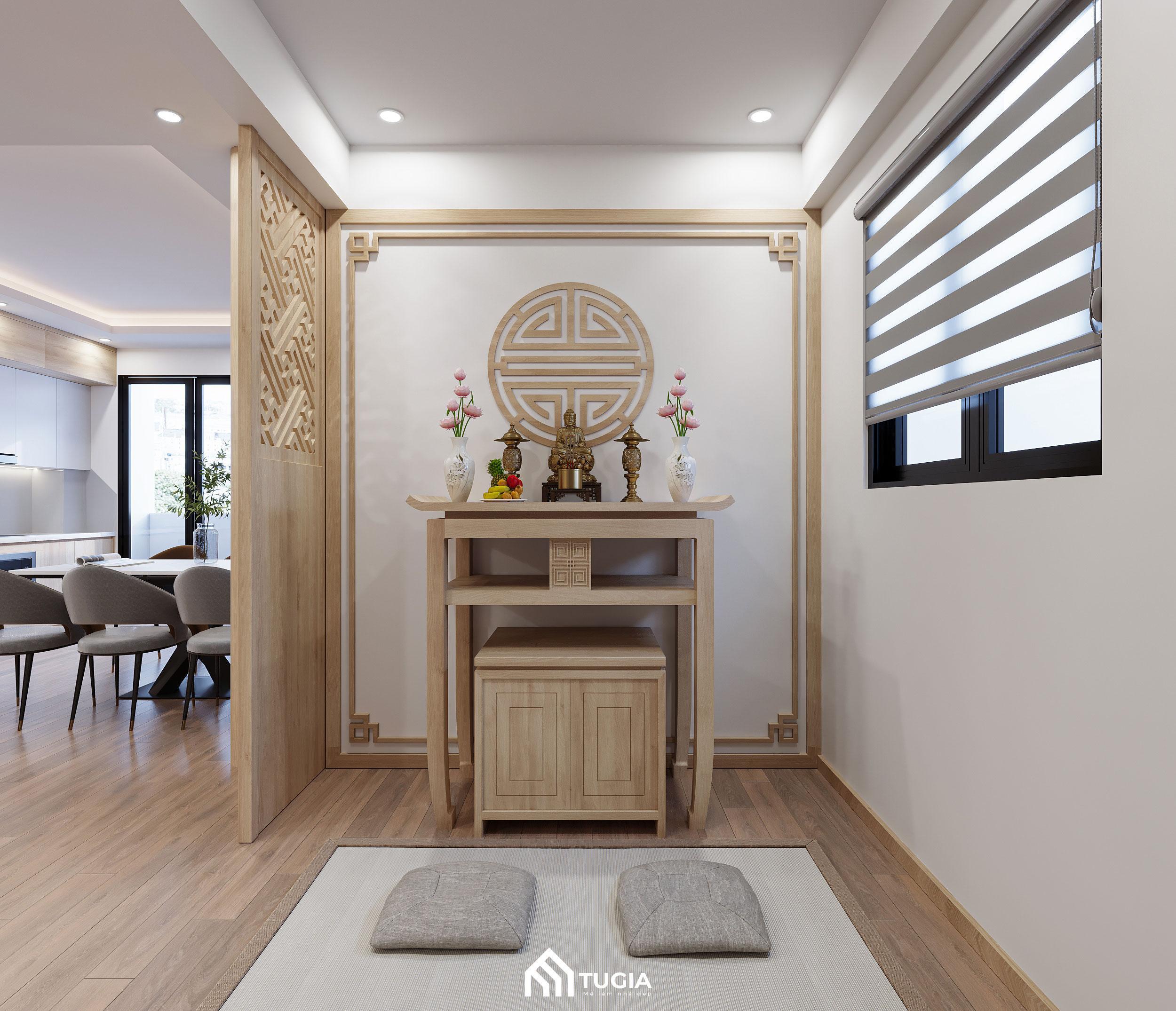 Vị trí phòng thờ được đặt ở nơi sang trọng nhất