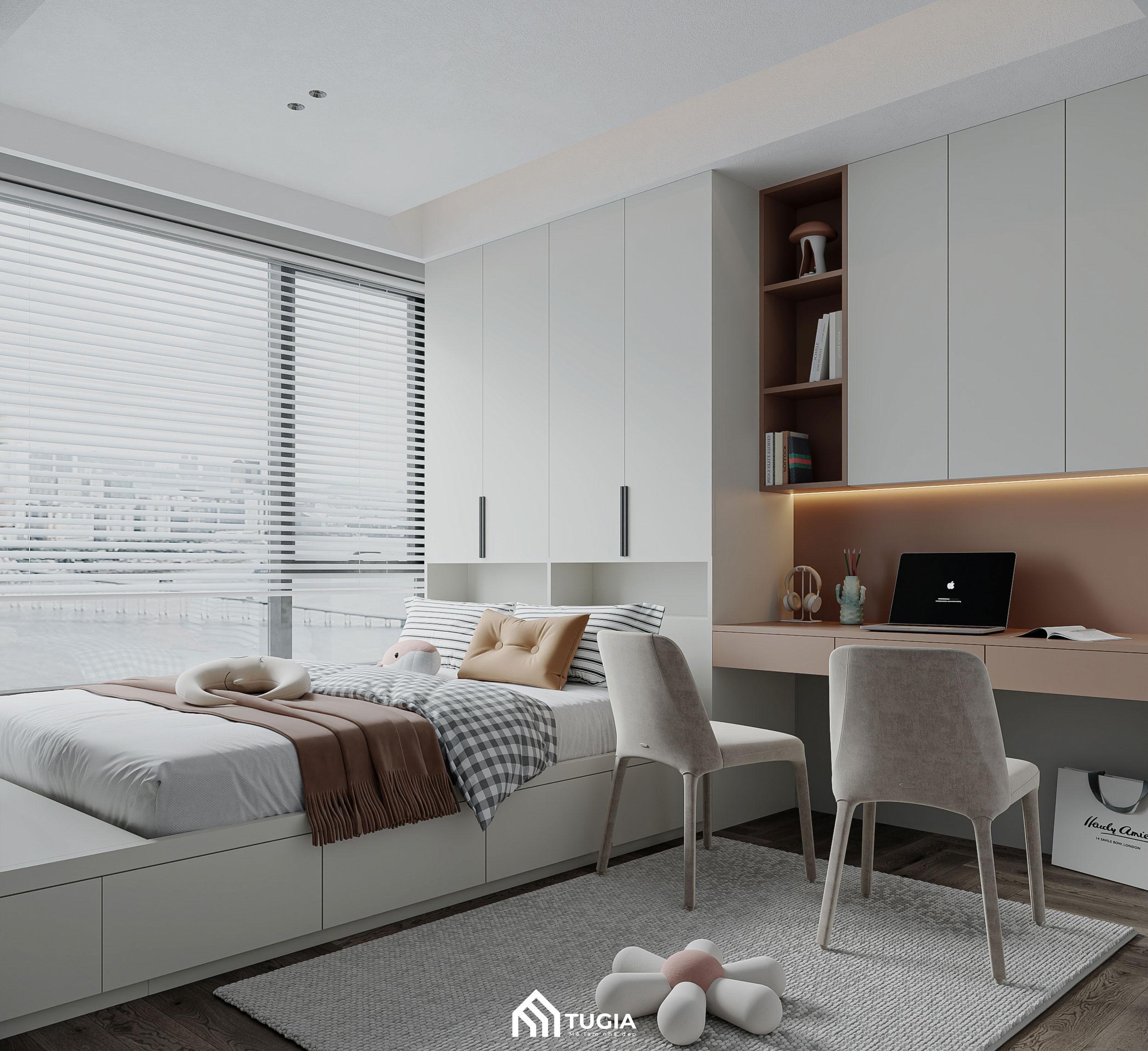 Ánh sáng và màu sắc phối hợp hài hòa, ăn ý với nhau tạo nên 1 tổng thể không gian sang trọng