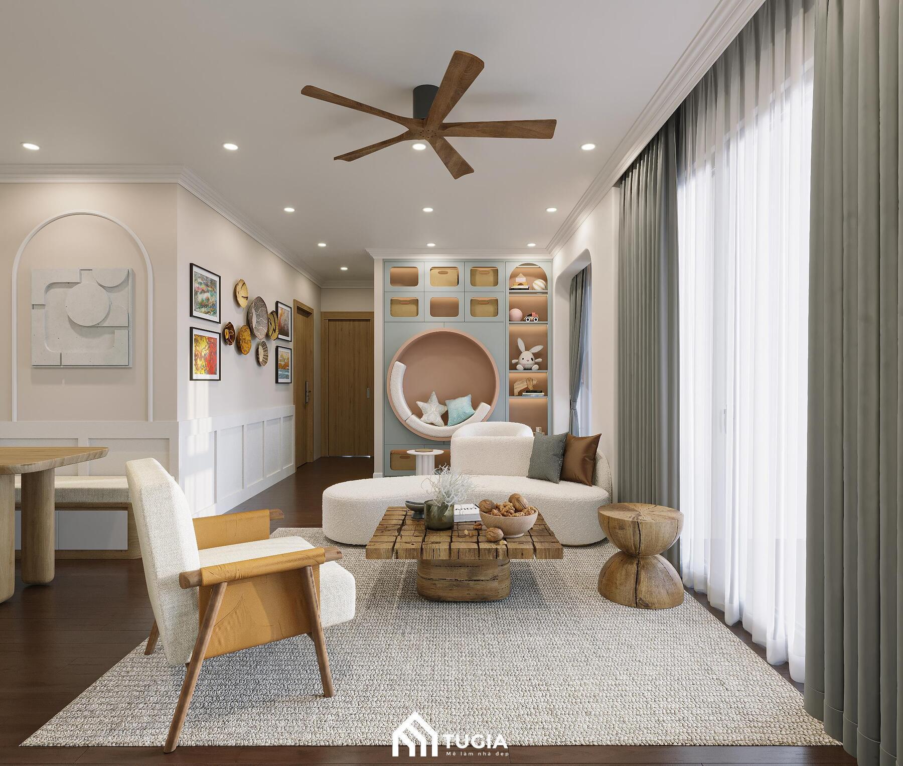Phong cách Scandinavian phù hợp cho chung cư 70m2 bởi sự tiện nghi, tối giản mà vẫn đẹp