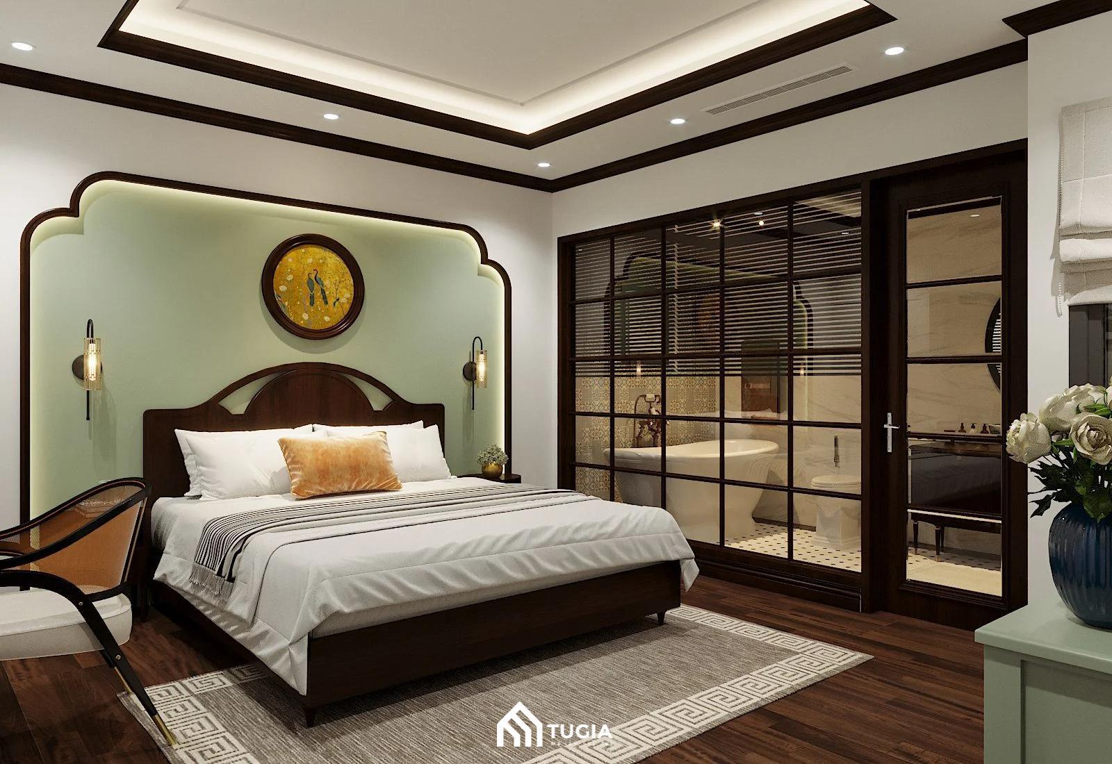 Phong cách Indochine ưu tiên màu gỗ đậm, trầm để tăng thêm tính sang trọng