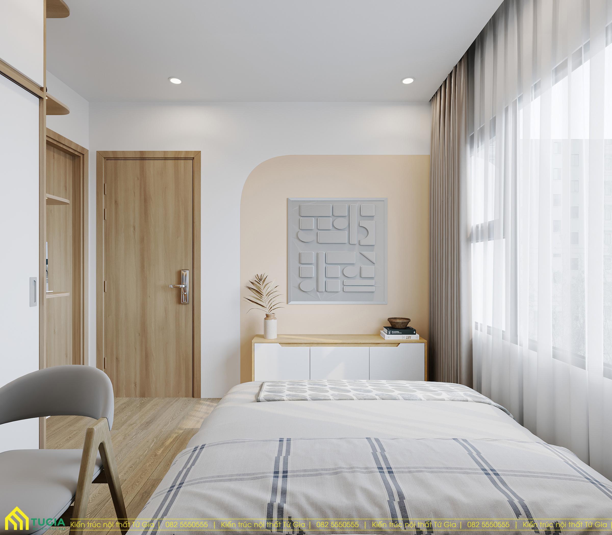 Nhà vệ sinh được bố trí ngay trong không gian phòng ngủ master giúp thuận tiện cho quá trình sinh hoạt