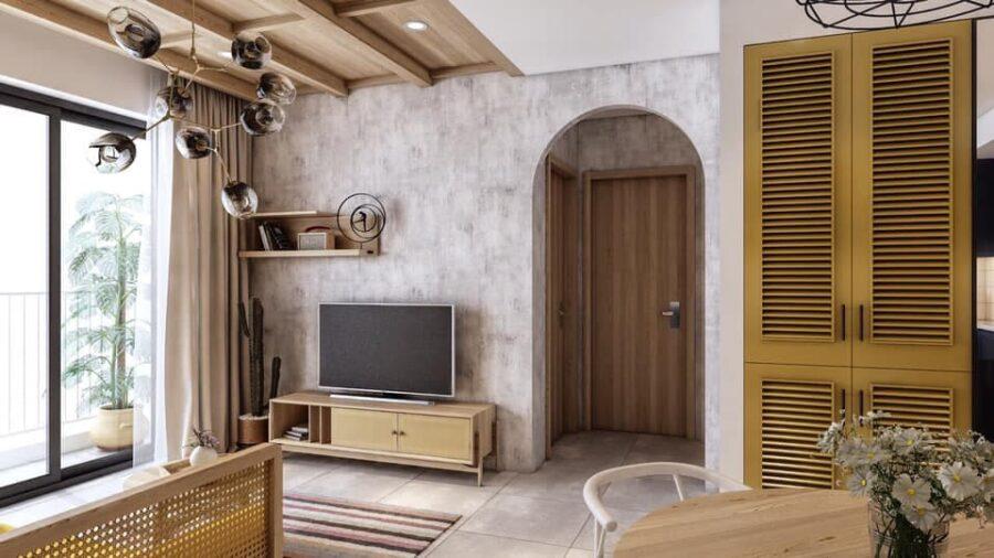 Mẫu thiết kế nội thất căn hộ chung cư 85m2 theo kiểu Scandinavian nổi bật với vẻ đẹp mộc mạc, giản dị