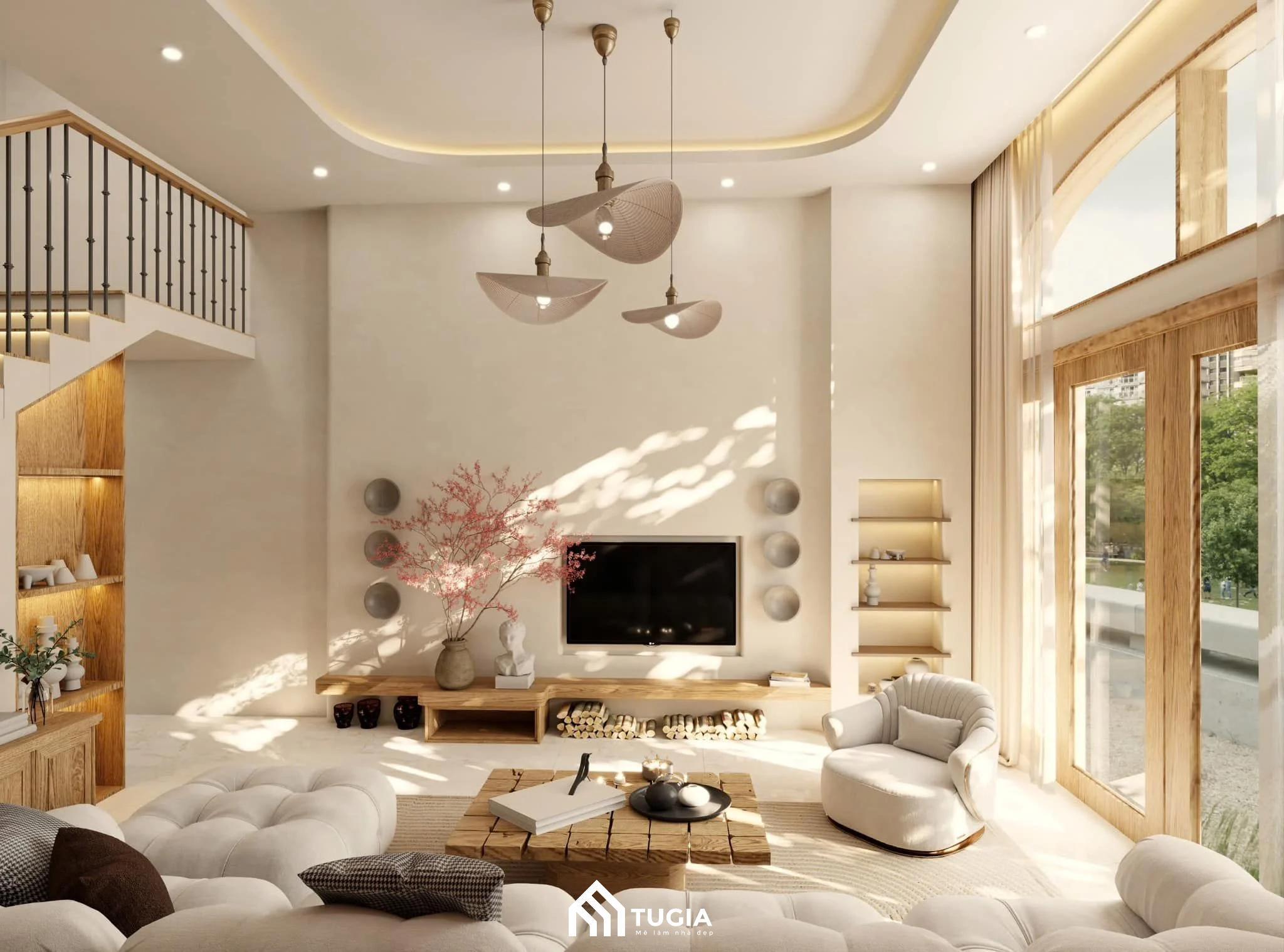 Phong cách Wabi Sabi đậm chất Nhật Bản cho phòng khách đẹp