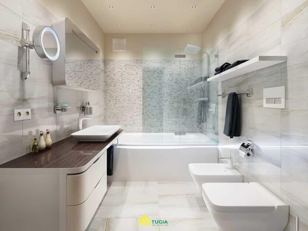 thiết kế phòng tắm 6m2