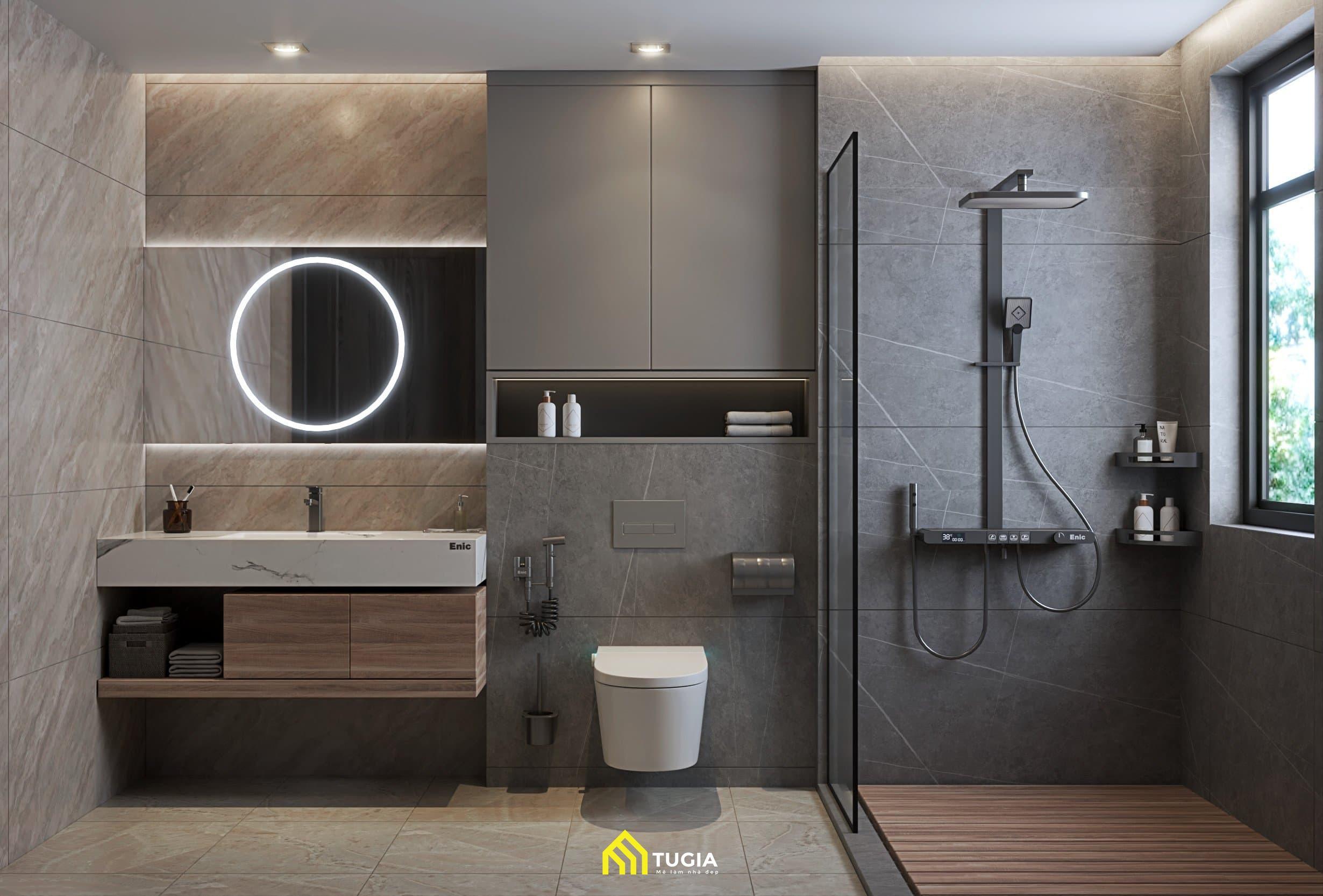 thiết kế phòng tắm 6m2