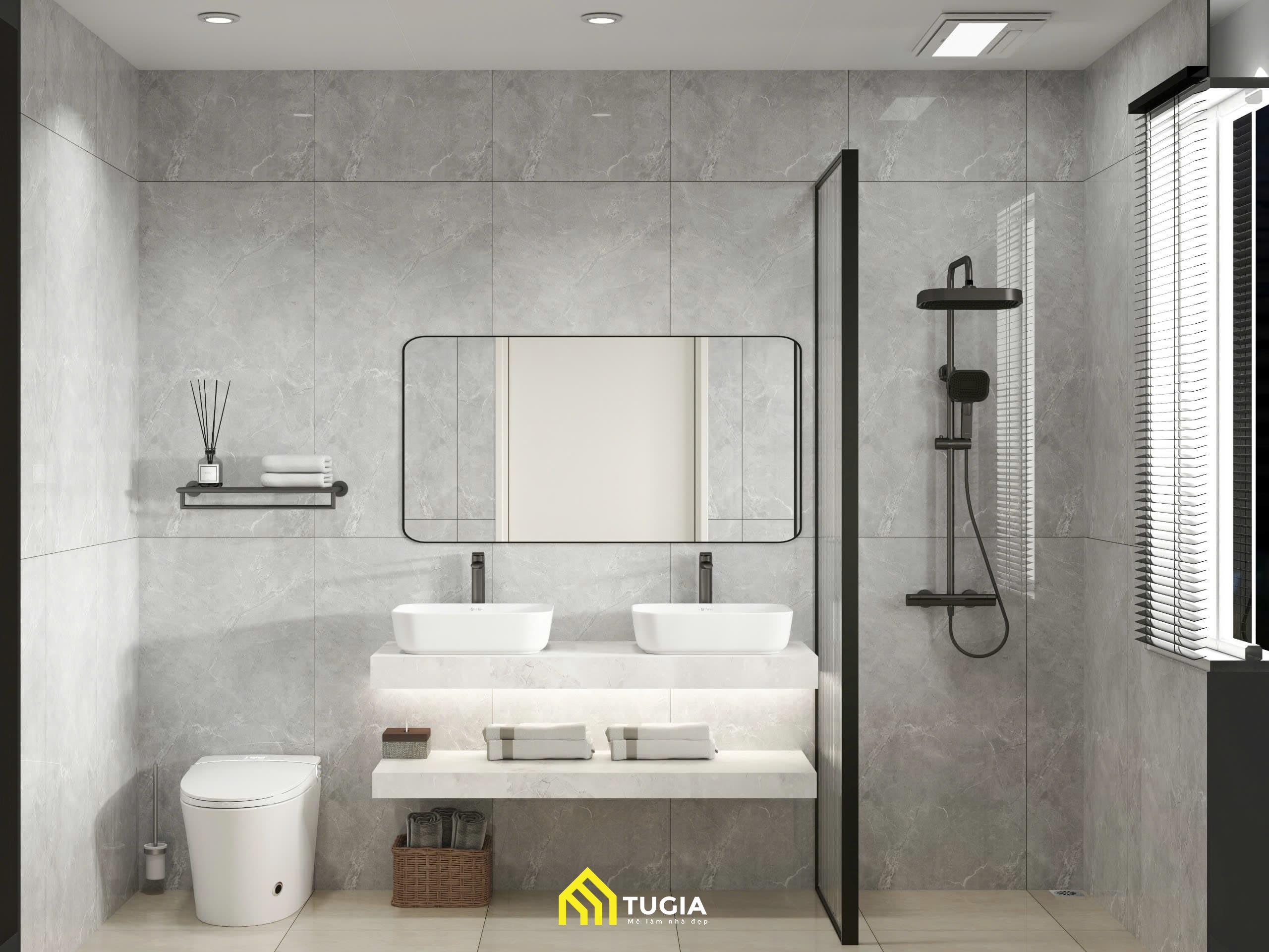 thiết kế phòng tắm 6m2