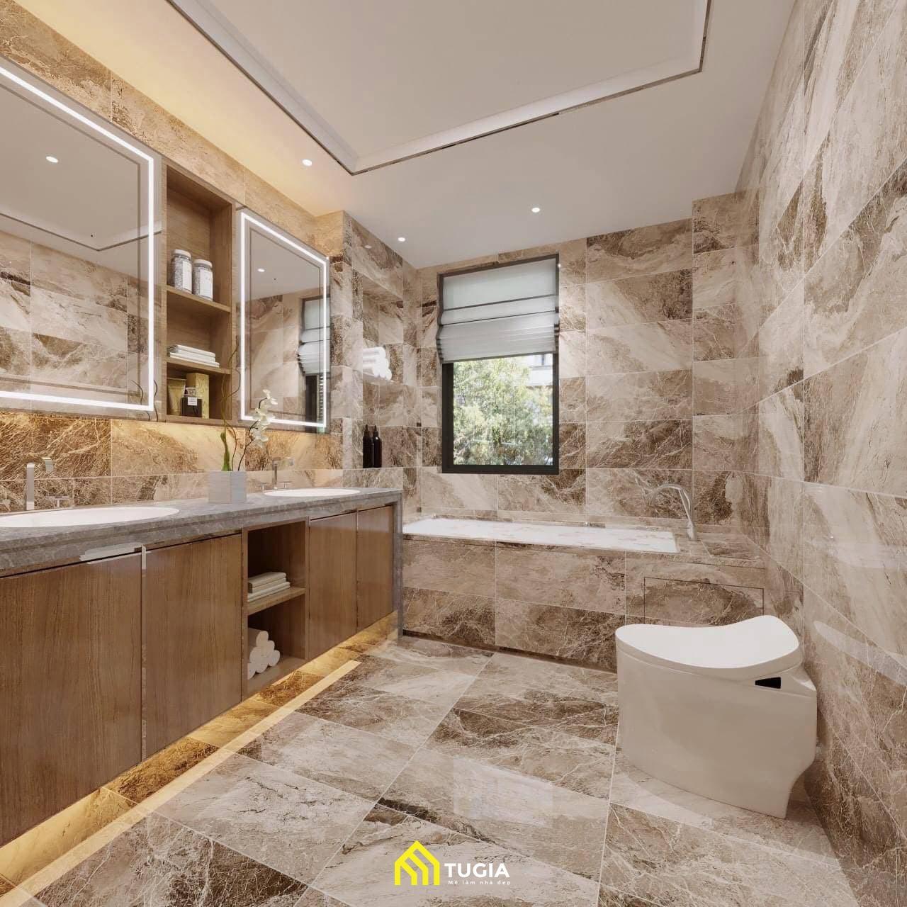 thiết kế phòng tắm 6m2