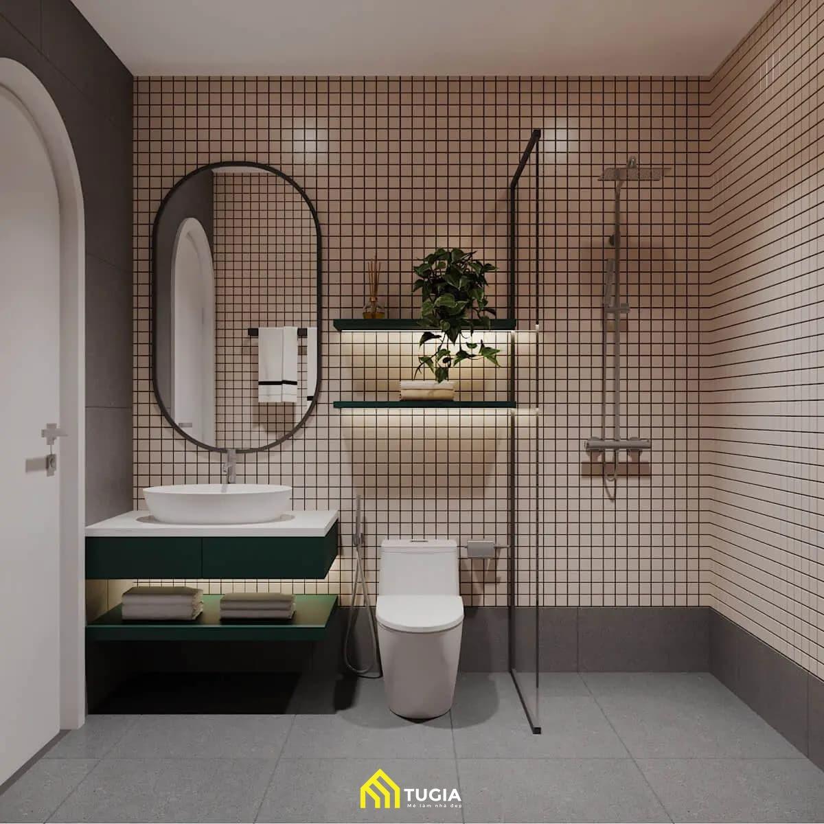 thiết kế phòng tắm 6m2