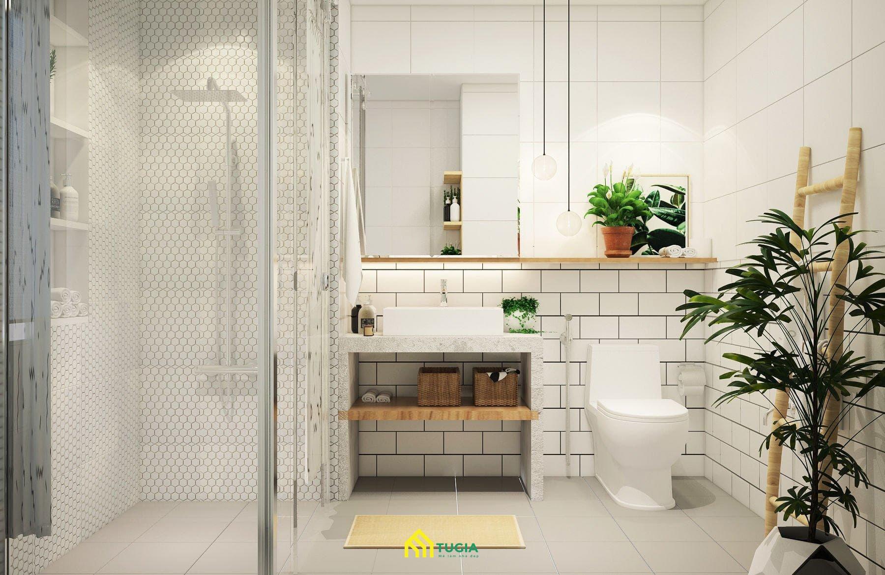 thiết kế phòng tắm 6m2