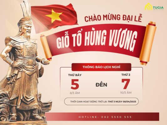 Thông báo lịch nghỉ nhân dịp lễ Giỗ tổ Hùng Vương ngày 10/3 âm lịch