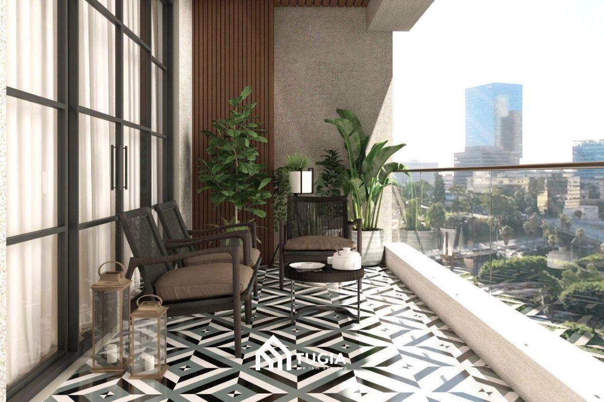 Sử dụng lan can bằng kính cường lực giúp bạn ngắm nhìn trọn vẹn khung cảnh thành phố mỗi ngày