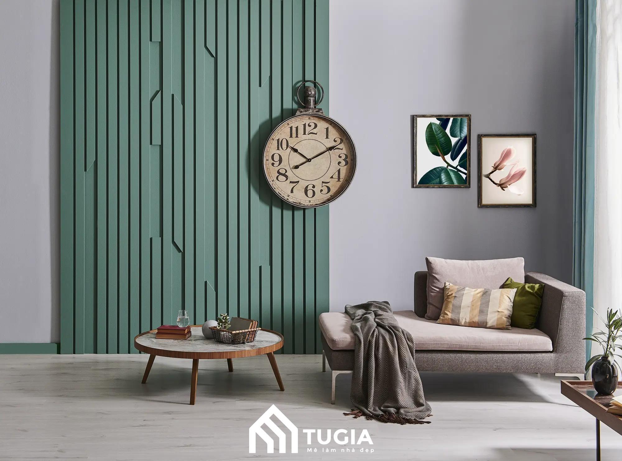 Đồng hồ treo tường thiết kế độc đáo tạo vẻ đẹp tinh tế cho phòng khách